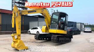 Used Komatsu PC78US excavator for sale in China. Contact Lily for more details