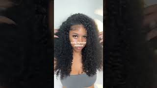 Easiest Curly Flip Over Hairstyle w Minimal Leave Out