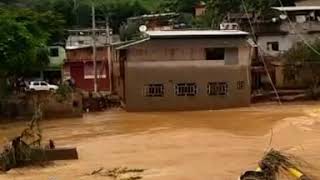 Desabamento de casa em Raul Soares