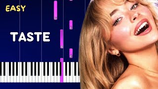 TASTE ( Sabrina Carpenter ) | EASY piano tuto