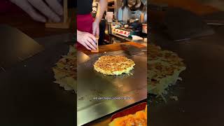 You should visit an okonomiyaki restaurant #shorts