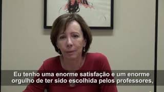 Recado da nova Reitora Maria Amália Pie Abib Andery