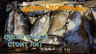 Стоит ли солить рыбу сухим посолом? Как я  сделал честный эксперимент. Сухой посол рыбы.