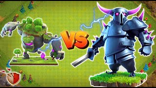 max super pekka vs mountain golem | 1 to multiple | who's gonna win? #clashofclans #supercell #coc