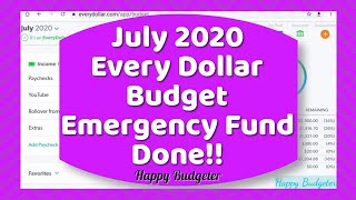 July Zero Based Budget | Happy Budgeter