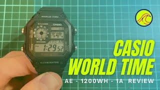 Casio AE1200WH-1A Review - World Time Multifunction Watch.