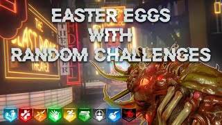 BO3 EASTER EGGS BUT WE HAVE RANDOM CHALLENGES!!!!!