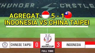 China Taipei vs Indonesia 0-3 Leg 2 Full Highlights Play Off Asian Cup 2023