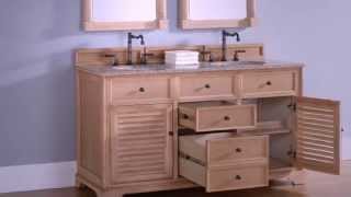 NEW James Martin 60" Savannah Double Bathroom Vanities in Solid Wood from HomeThangs.com