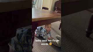 wait for it… i was shook 😳 #baby #girl #first #words #crazy #shorts #like #comment #subscribe