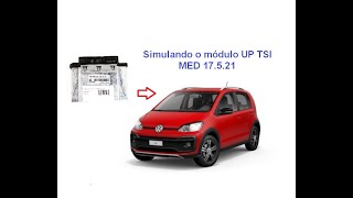 Simulando o modulo MED17.5.21 do VW UP TSI usando o injetor de sinais da SOS Eletrônica