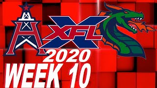 Roughnecks vs Dragons Week 10 XFL 2020