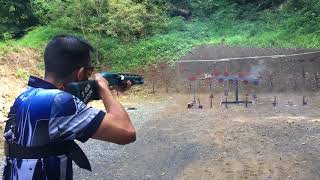 42 round shotgun steel stage at the Easton Fish & Game 3-gun August match