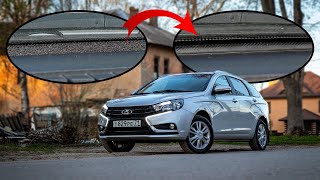 Устраняю самый страшный косяк Lada Vesta! Уплотнитель между лобовым стеклом и передней панелью