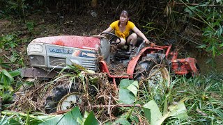 Genius Girl Restoration Yanmar tractor machinery after many years of abandonment - Start to Finish