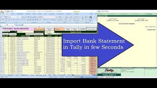 How to Import Bank Statement in Tally (1 month trial)