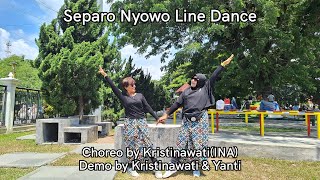 Separo Nyowo Line Dance | Choreo by Kristinawati(INA) | Demo by Kristinawati & Yanti