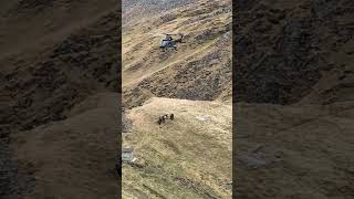 Super Puma Extraction: Grenadiers Lifted by Cable at Axalp