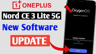 OnePlus Nord CE 3 Lite 5G New Software Update