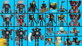 ALL SKIBIDI TOILETS LEGO : TITANS vs TOILET ARMY (Episodes 71-73)