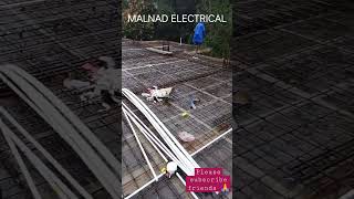 Electric pipe laying in slab (RCC)#shorts #youtubeshorts #electrical