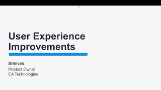 [REPLAY] CA MOI 2.0.02 User Experience Improvements  – July 2018