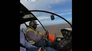 Full down autorotations in the R44 helicopter