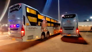 Bengaluru to Hyderabad luxurious Govt Volvo buses #ksrtc #volvo