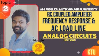 Frequency Response & AC Load Line | RC Coupled Amplifier | ECT202 | Analog Circuits KTU