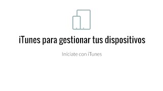 Tutorial - iTunes Iniciación