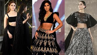 Bollywood Actress Inspired Black Lehengas celebrities,Kareena Kapoor Khan to KatrinaKaifaliaindian