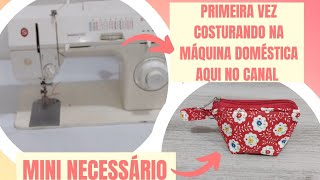 Como fazer uma mini nécessaire fácil   @VivianeTeles #costura #passoapasso #tutorial #retalhos