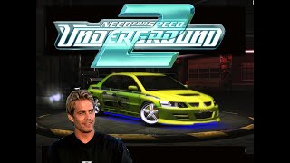 Need For Speed underground 2 Mitsubishi Lancer Evo VIII 2 Fast and 2 Furious Vinyle MODS