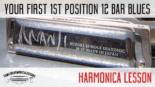 Your first 1st position 12 bar blues lesson on harmonica + free harp tab