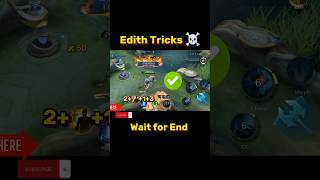 Edith Tricks Tutorial Mobile legends #ml2b #edith #shorts #mlbb