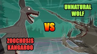 Zoochosis Kangaroo vs Unnatural Wolf | Monster Animation