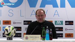 LIVE | Pozápasová tlačová konferencia ŠK Slovan Bratislava - AS Trenčín