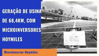 Geração de uma usina de 68,4kW com Microinversores Hoymiles - Plataforma Web