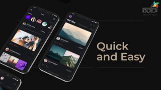 Mobile minimal app promo