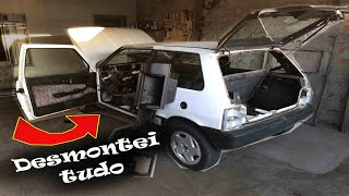 INÍCIO DA REFORMA UNO 1.6R 1994 Parte 1