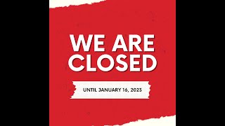 Our Box Office will reopen Tuesday, January 17, 2023