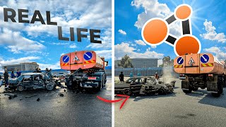 Аварии на реальных событиях в BeamNG.Drive #49