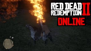 БАГ С РУКОЮ ГОРИТ RED DEAD ONLINE.2024г.