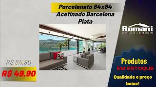 BArcelona Plata 84x84 acetinado