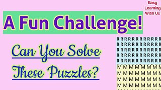 An Amazing Fun Challenge | Puzzle Solving | Easy Learning With Us