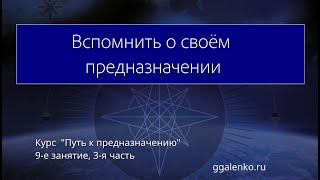 9/3.  "Готовность к предназначению"