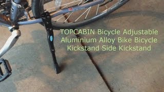 TOPCABIN Bicycle Adjustable Aluminium Alloy Bike Bicycle Kickstand Side Kickstand by onza04