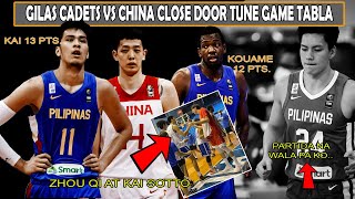 CHINA nakahabol lang sa GILAS CADETS nauwi sa Tabla ang laban | What if naglaro pa si DWIGHT RAMOS?