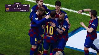 هدف ميسي على ريال مدريد  على طريقة مارادونا تعليق حفيظ درااجي PES 2020