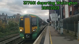 377601 departing Wallington 20/11/2023